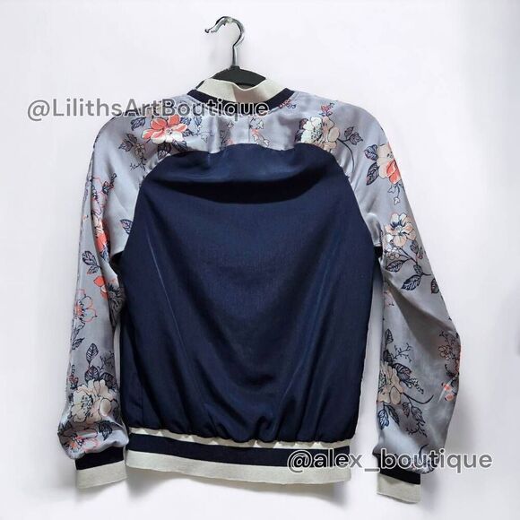 Xhilaration Floral Bomber Jacket(S014)-Size Xs for Women - Picture 3 of 8